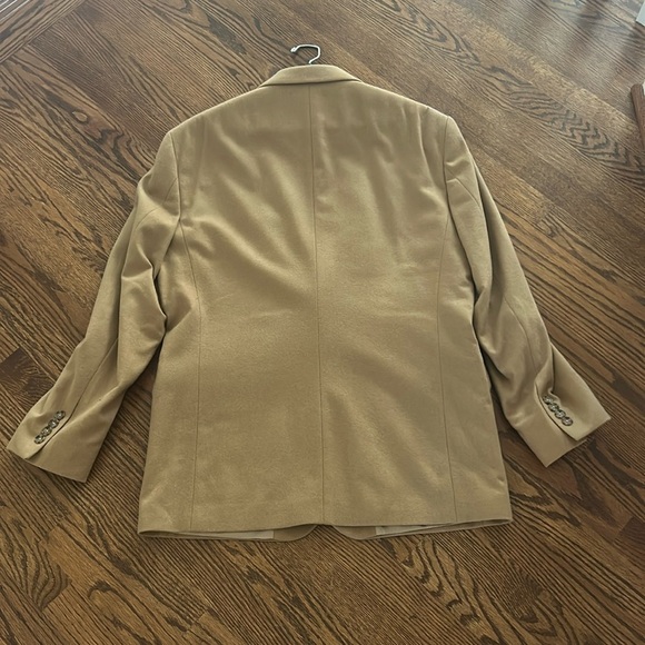 🌿Oscar de la Renta men’s tan wool blazer, 40R🌿 - Picture 3 of 7